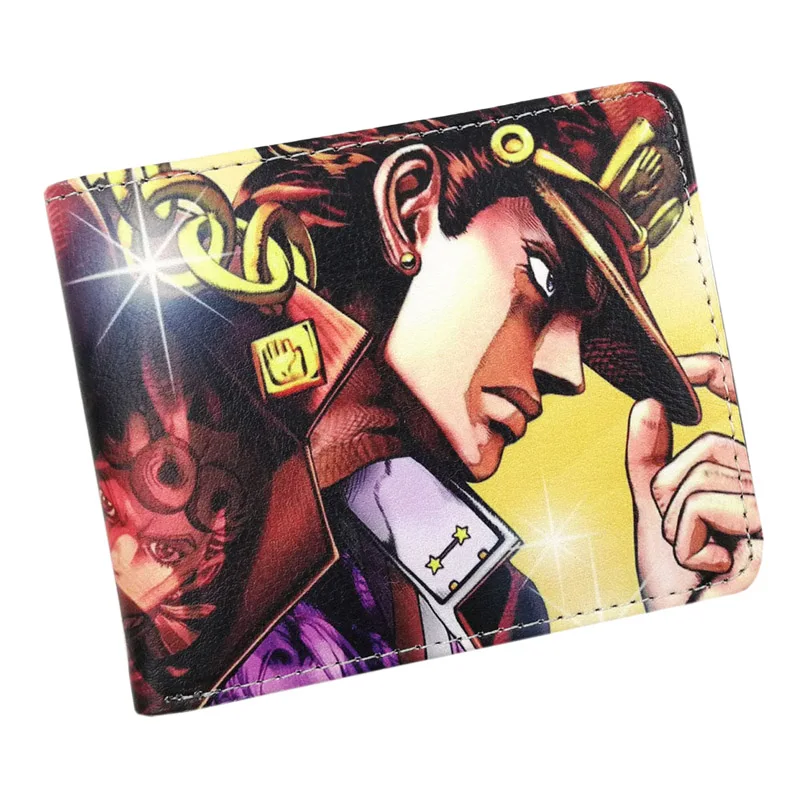 Аниме JoJo Bizzare Advanture бумажник из искусственной кожи держатель для карт