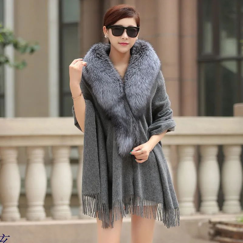 Модная кашемировая накидка 100%