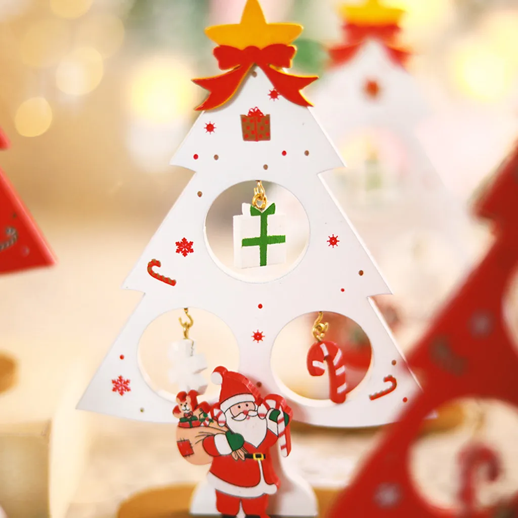 Деревянные рождественские украшения DIY Рождественская елка Детские Рождественские подарки deco noel bois bricolage noel navidad# EO24