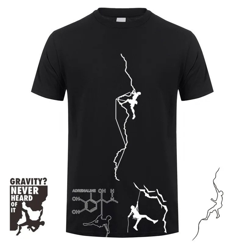 

Funny Climbing T Shirt Mens Cotton Short Sleeve Climb Mountain Tshirt Climber Gift Top Tees