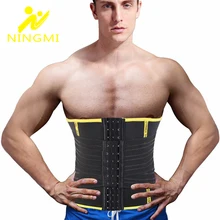 NINGMI Мужское нижнее белье стройнящий утягивающий корсет из неопрена Формирователь для сауны утягивающий моделирующий пояс Корректирующее белье Faja Cincher