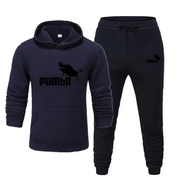 

Casual suit sportssuit men's autumn and winter Hooded Sweatshirt drawstring suit sportswear 2020 men's Pullover two piece casual