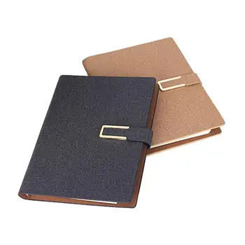 

Memo PU Leather Notebook Notepads Schedule Checklist for Home School Office(Black 200 Pages)