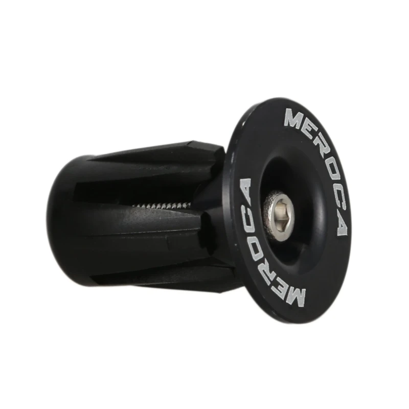 MEROCA, 2 пары алюминиевых велосипедных ручек для велосипеда, заглушка, заглушка для ручки, заглушки s, титановые черные и черные