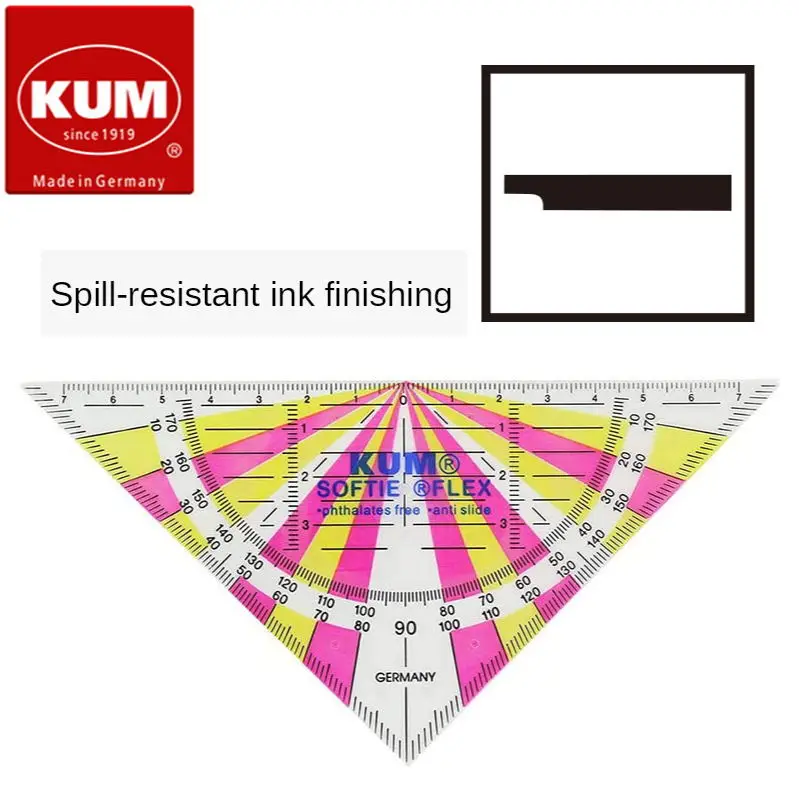 Germany Kum 262 Softie Flex 16cm Flexible Non-Slip Transparent Multi-Color Environmental Protection Set Square