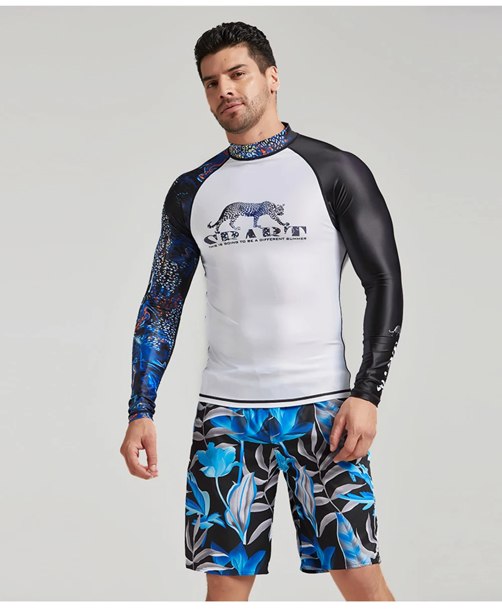 Профессиональный с Длинными Рукавами rashguard Купальники Одежда для серфинга водолазные костюмы рубашка купальный костюм spearfishing кайтсерфинга Мужчины сыпь гвардии