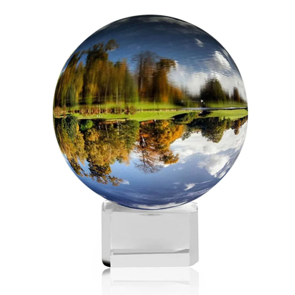 50mm Прозрачный шар с подставкой декоративный аксессуар Волшебная фара Сфера Стеклянный шар YJS Прямая поставка - Цвет: 50mm