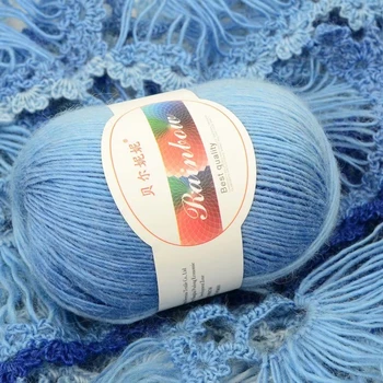 

20pcs Thread Diy Ribbon Crochet Yarn Knitting Cashmere Yarn Wholesale Fancy Blended Dyed Wool Yarn Knitting
