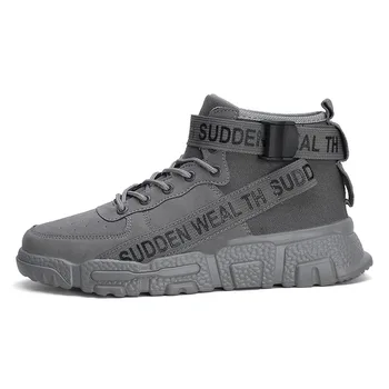 

2020 new spring and autumn men's shoes casual sneakers shoes men's breathable fashion canvas shoes high-top men's shoes E21-49