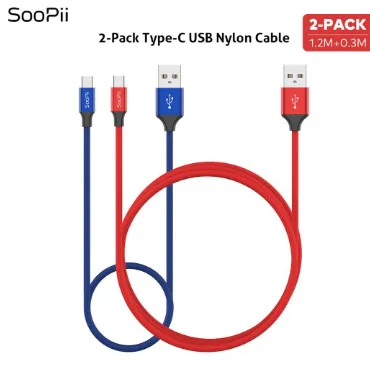 SooPii короткие кабели для нескольких портов USB зарядное устройство 7 дюймов для Iphone type-C Android USB короткие кабели для зарядной станции 3 шт