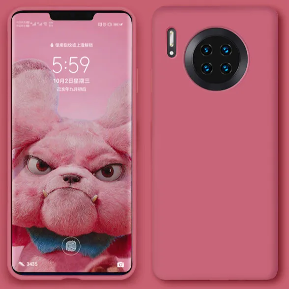 Camellia Силиконовый чехол huawei, защитный чехол для телефона huawei mate 30 mate 30 Pro, мягкий чехол для телефона, противоударный чехол для телефона - Цвет: Camellia