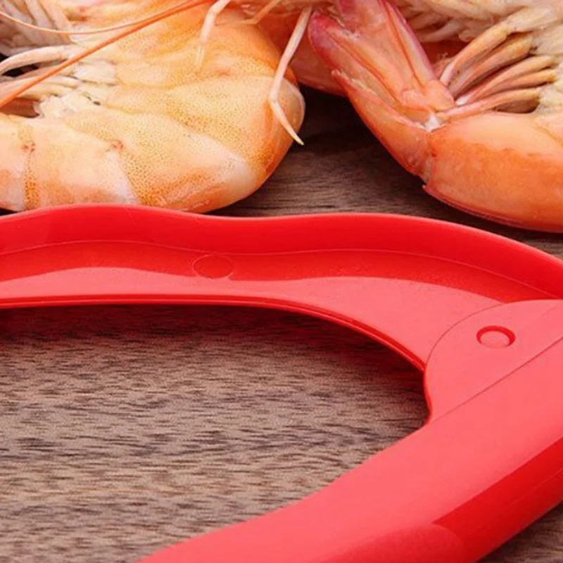 1 шт. Quick креветки машины для очистки кожуры, нож для креветок пилинг устройство Кухня Пособия по кулинарии оболочки морепродуктов инструменты легко Применение Кухня гаджет