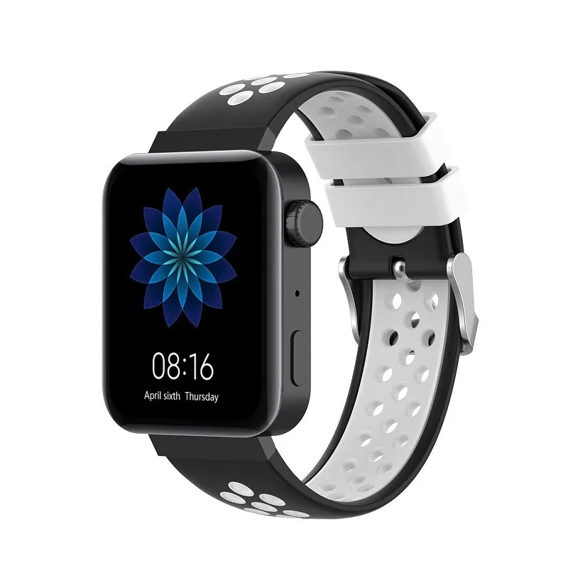 Аксессуары для умных часов для Xiao mi Smart mi watch NFC браслет наручные часы спортивные полосы ремень силиконовый двойной цвет мягкие ремни