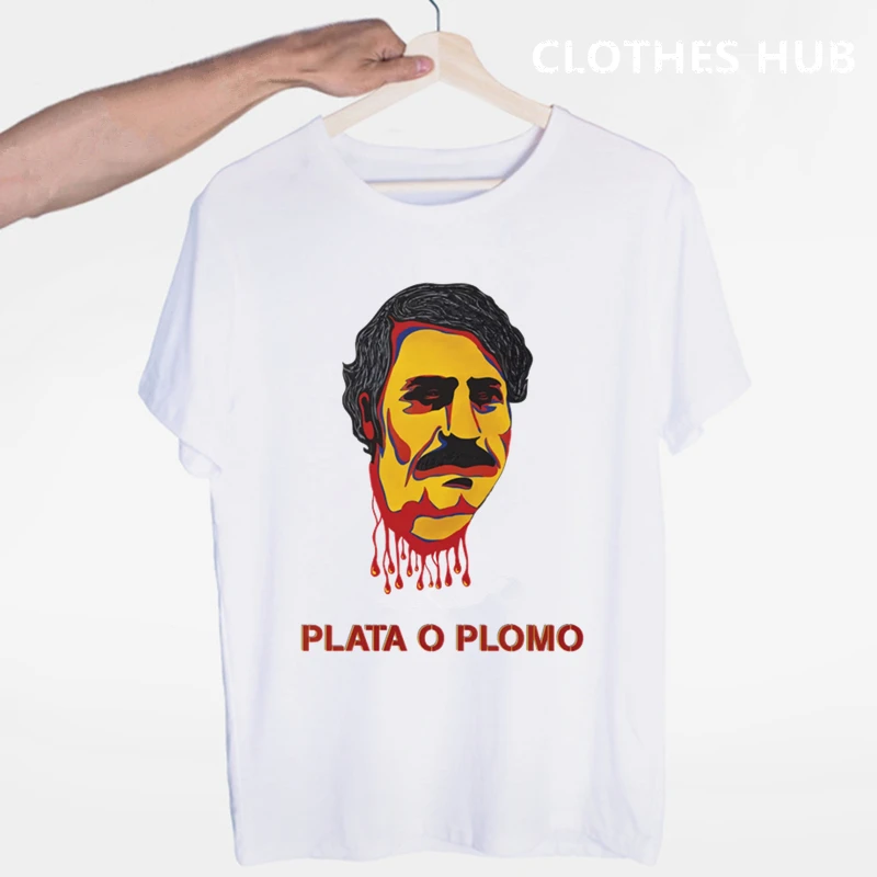 Пабло Эскобар футболка колумбийский наркоман картел деньги мужская футболка Летняя Camiseta футболка Забавные футболки - Цвет: H
