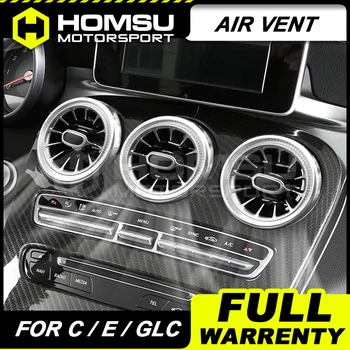 

Turbine air vent For Merce-des Benz GLC class X253 GLC200 GLC220 GLC260 GLC300 turbine air vent silver / red air condition vents