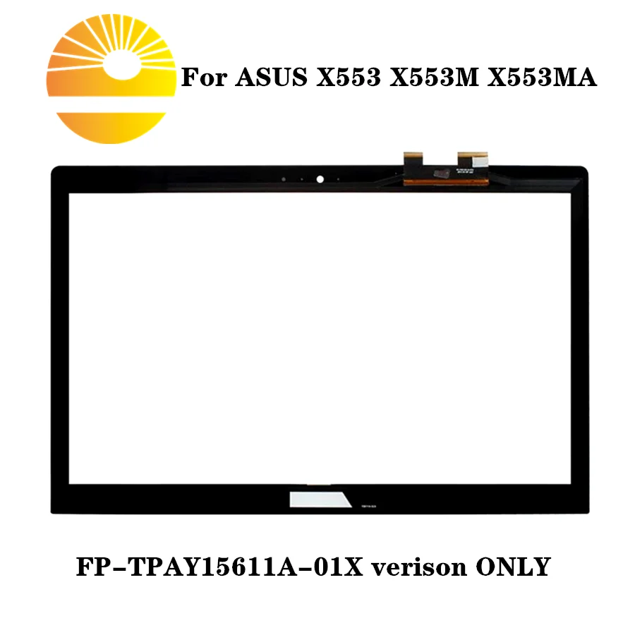 15," дигитайзер Панель переднее стекло сенсорный экран Замена для ASUS X553 X553M X553MA(только FP-TPAY15611A-01X verison