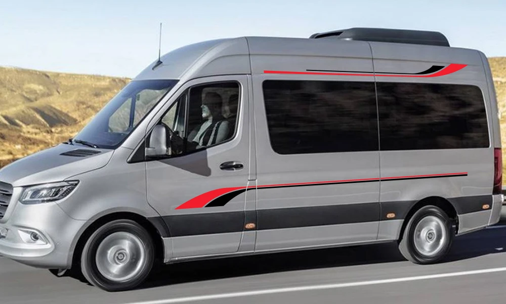Для Mercedes Sprinter автомобильные длинные боковые полосы наклейки Авто DIY Спорт Стайлинг Украшение Наклейка автомобильные принадлежности для тюнинга