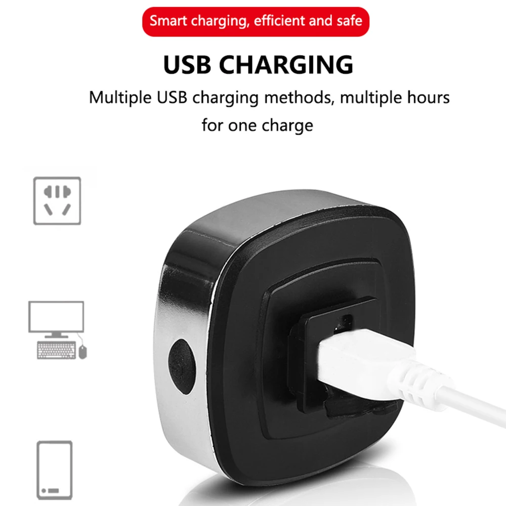 Водонепроницаемый USB Перезаряжаемый велосипедный задний светильник, велосипедный задний светильник для езды на велосипеде, задний светильник для горного велосипеда, красный светодиодный задний фонарь