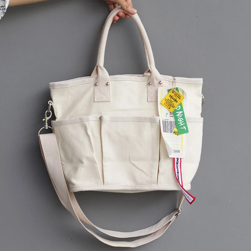 Вместительная Холщовая Сумка тоут для женщин многоразовые хозяйственные сумки