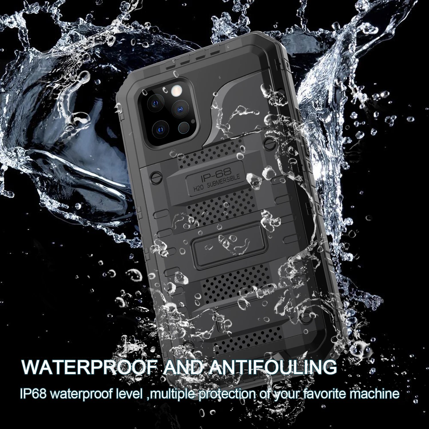 armor waterproof case For Apple iPhone 12 Pro Max case cover Metal Coque Fundas shockproof For iphone12 Mini phone case luxury