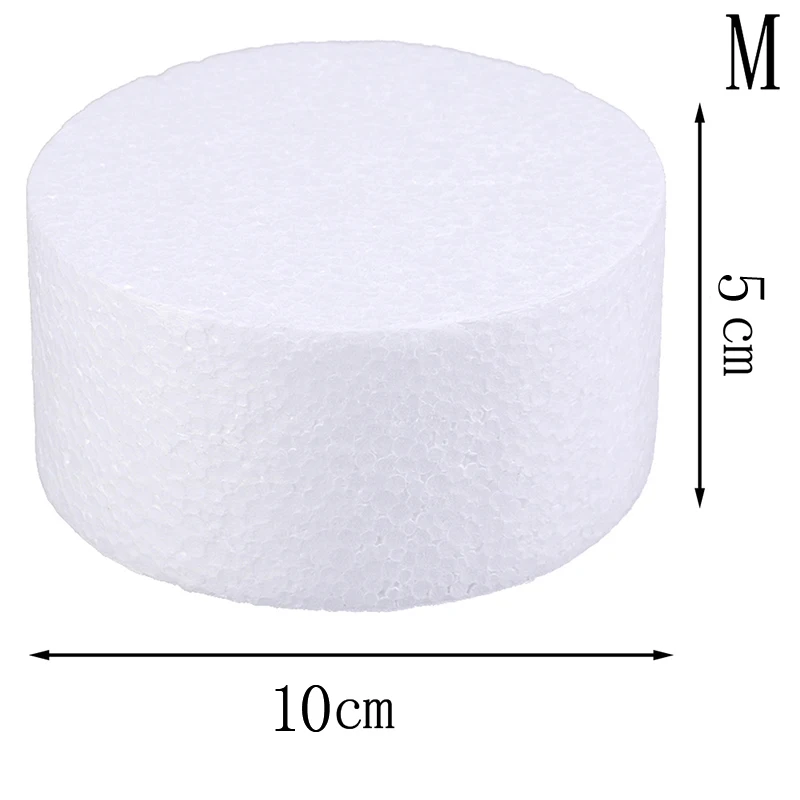 Wedding Decor Accessories New Round Styrofoam Foam Cake Dummy Sugarcraft Flower Decor Patrice Model