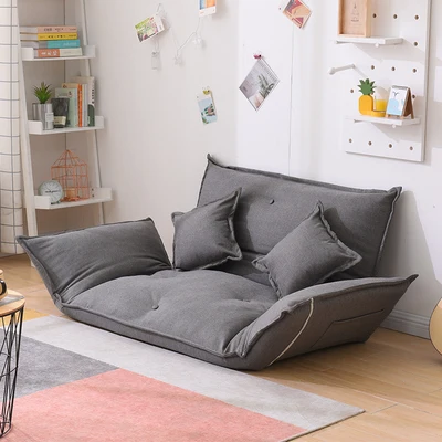 Складной Регулируемый ленивый напольный диван-кровать японский татами Staw Mettress мебель гостиная лежащий диван кресло подушка - Цвет: A-C1