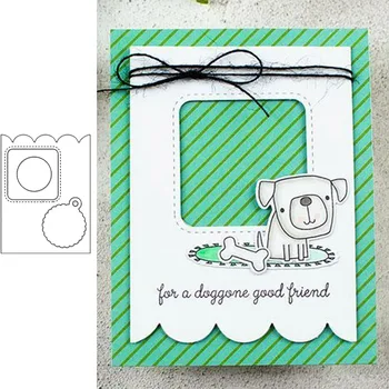 

Wave Tag Note Frame Shape Metal Cutting Dies Stencil For Scrapbooking Embossing DIY Paper Card Handcrafts Decor Templates