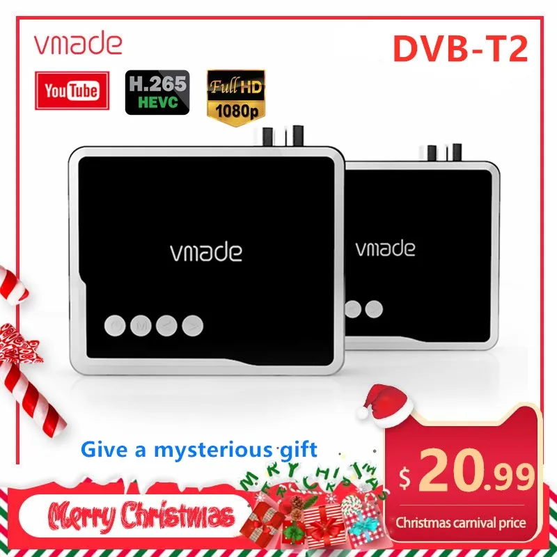 DVB T2 цифровой эфирный ТВ приемник H.265/HEVC ТВ тюнер Поддержка YouTube HD 1080p DVB T2 Dolby AC3 телеприставка цифровой декодер
