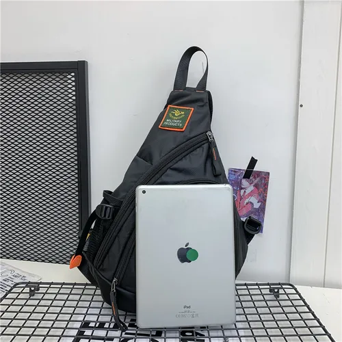 남성 어깨 가방 여행 Crossbody 가방 남자 군사 가슴 가방 학교 여행 방수 나일론 메신저 가방 블랙 그린 5