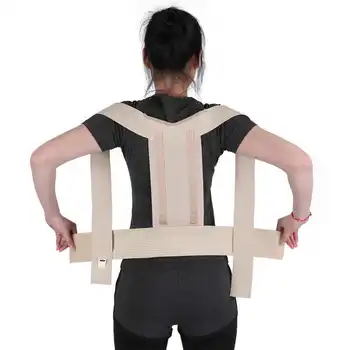 

Posture Correction Men Women Support Corrector Belt Waist Shoulder Chest Back Posture Corrector Upper Back Straightener 4 Sizes