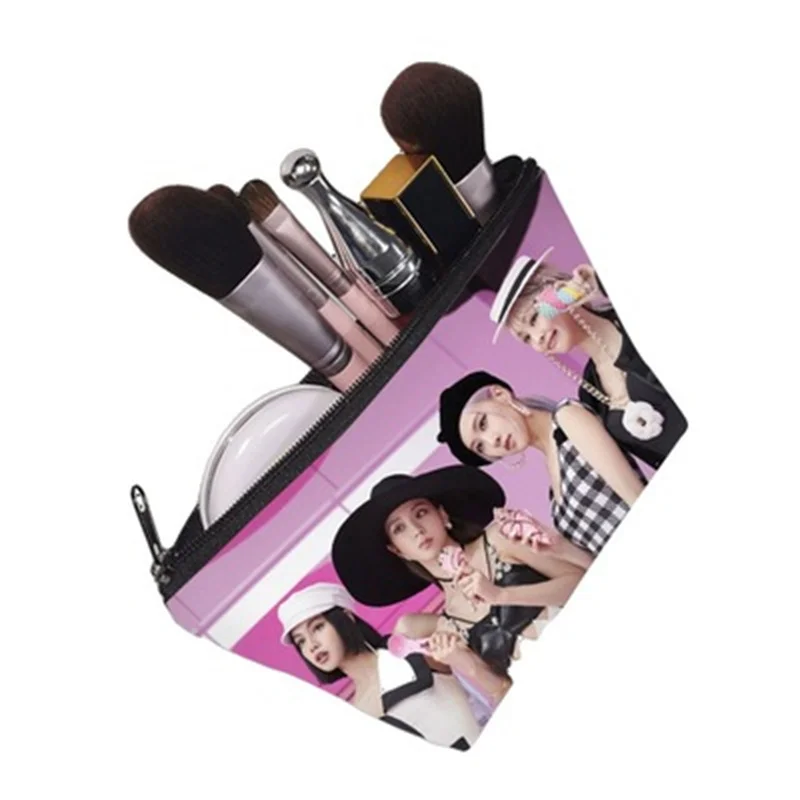 

Fashion Korean Cosmetic Storage Bags Cute Portable Card Case Idol Key Storage Pack Beautiful Clutch Makeup Gadgets Storage Bag