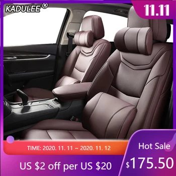 

KADULEE Make Custom Leather car seat cover For Dodge Caliber Avenger Journey challenger Automobiles Seat Covers car seats