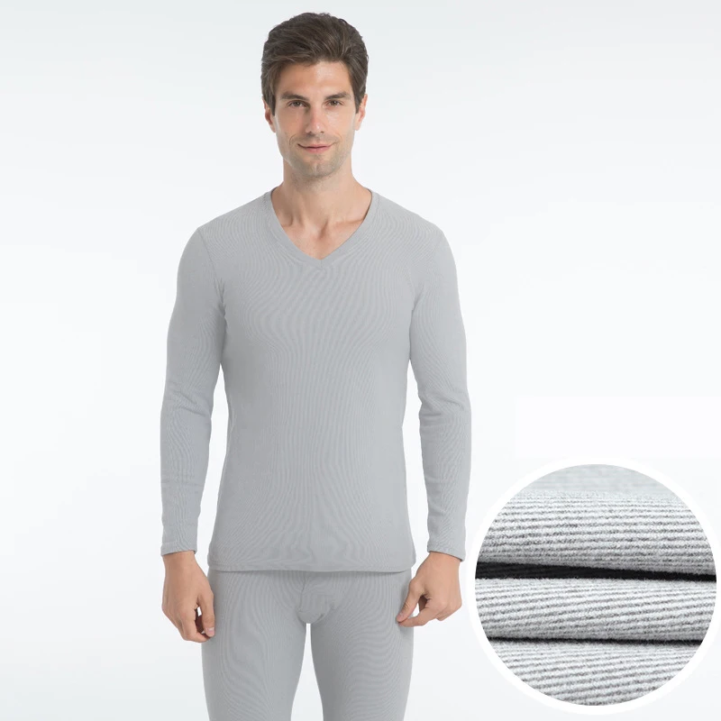 wool long johns Men Women New Autumn and Winter Thermal Underwear Women Long Johns Suit with Self-threaded Men with Round Collar Undershirts wool long johns Long Johns