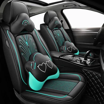 

New Leather car seat covers For SKODA Yeti KODIAQ Octavia Superb Fabia Rapid KAROQ KAMIQ Automobiles Seat Covers accessories