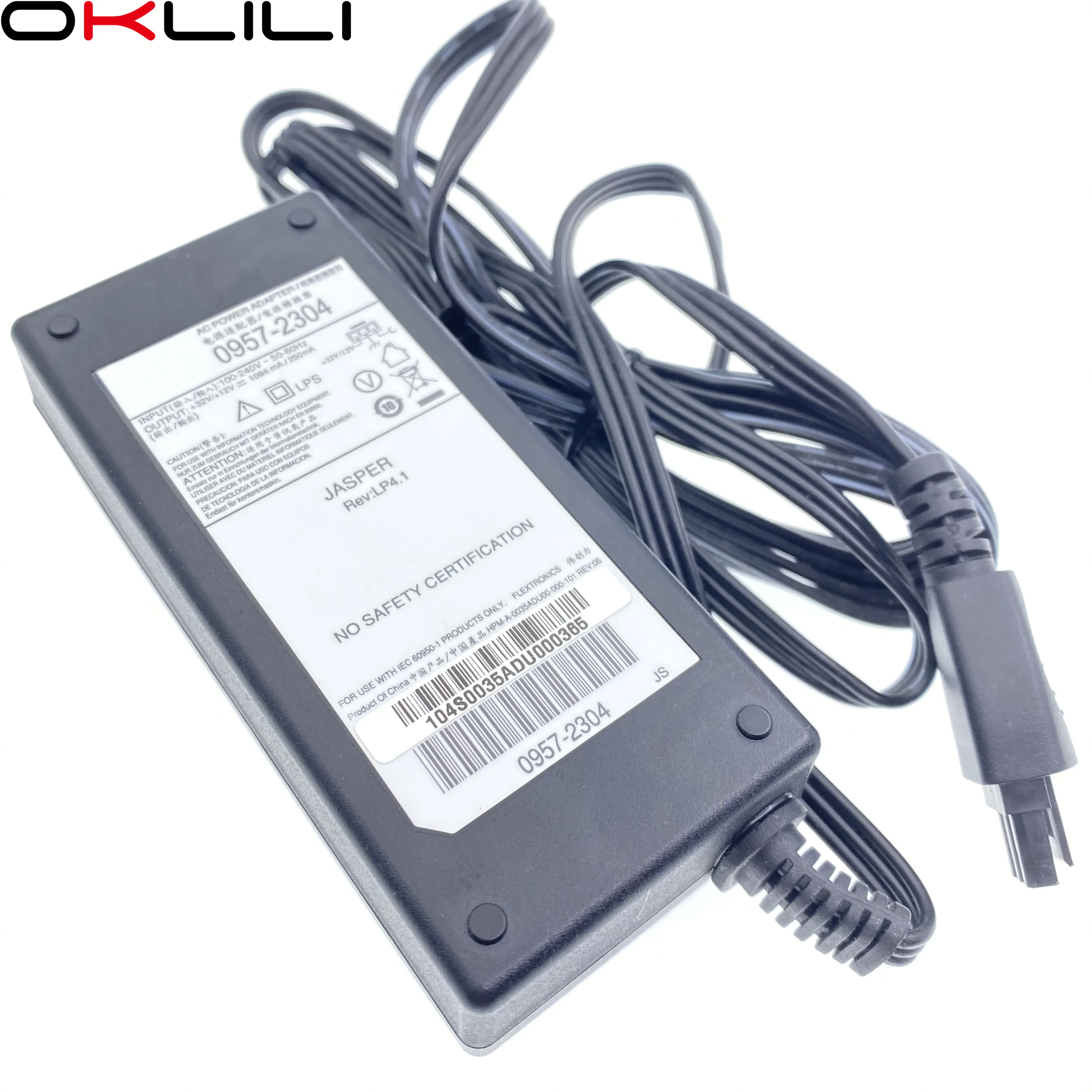 1 X 0957-2304 AC Adapter Charger Power Supply for HP Officejet 6100 6600 6700 7110 7610 7612 3610 3620 Photosmart 7510 7515 7520 printer chip