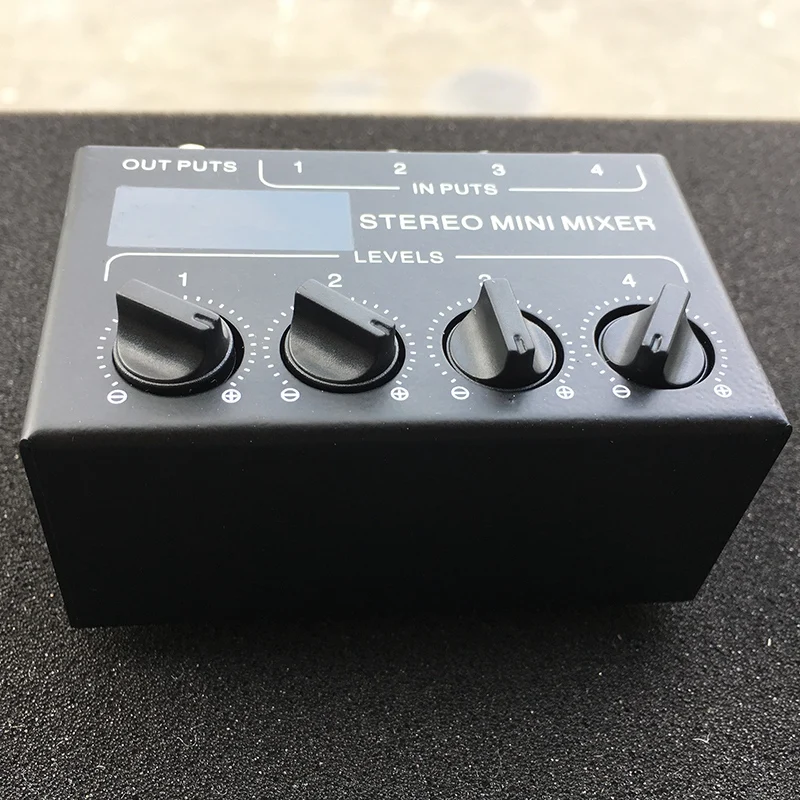 Cx400 Mini Stereo Rca 4-Channel Passive Mixer Small Mixer Mixer Stereo Dispenser for Live and Studio