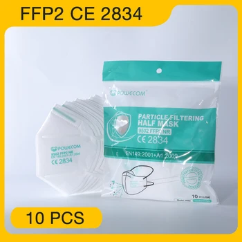 

Powecom CE2834 FFP2mask Filter Face FFP2 Mask 6 Layer headband mask Anti-Pollution Non-Disposable Protective Dust Safety Mask