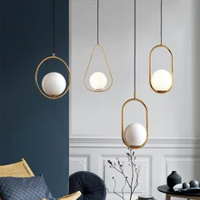 Современные подвесные светильники, скандинавские минималистичные подвесные лампы, потолочное украшение, стеклянный шар, лампа для гостиной, спальни, столовой