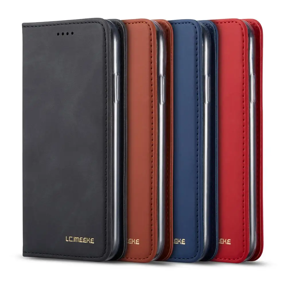 

For Apple iphone 11 Pro Max Case Magnetic Flip TPU+Leather Wallet Case Cover For iphone 12 6 7 8Plus 5 X XS Max XR