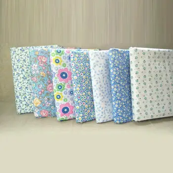

7pcs 25*25cm DIY Assorted Pattern Floral Printed Patchwork Cotton Fabric Cloth For Handmade Crafts Bundle DIY Sewing Accessories