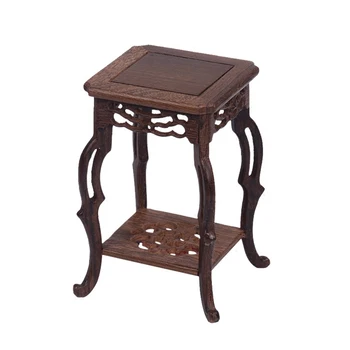 

Mahogany base crafts odd stone solid wood teapot decoration vase incense burner flower pot Buddha statue small flower frame