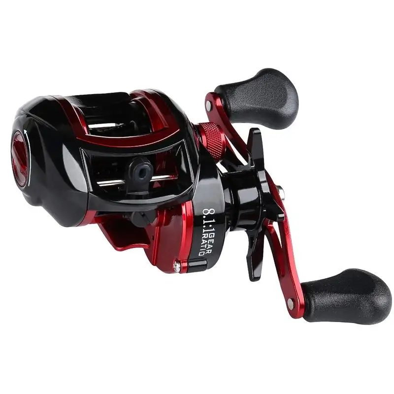 Lieyuwang low profile reel bait casting Fishing reel 17+1BB 8.1:1 8kg baitcasting Fishing reels Carretilha de pesca Abu garcia