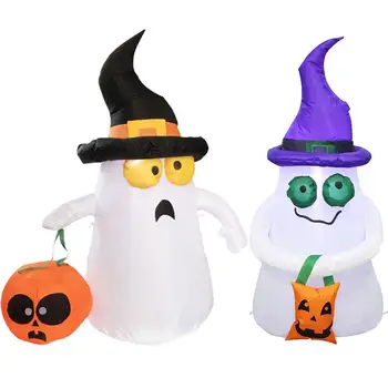 

Inflatable Halloween Ghost Pumpkin LED Light Outdoor Yard Garden Festival Decoration