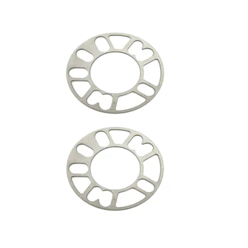 

2Pcs Aluminum Alloy 4 And 5 Lug 8Mm Thickness Wheel Spacer Gasket For Universal Car Auto