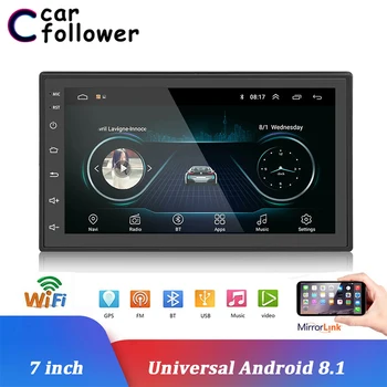 

Car Follower Car Radio Android Multimedia MP5 Player GPS Navigation Wifi 7" Universal Autoradio Bluetooth FM Audio Stereo USB