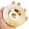100x22mm Flat Wood Grinding Wheel Rotary Disc Sanding Wood Carving Tool Abrasive Disc Tools For Angle Grinder 2 Colors ► Photo 2/6
