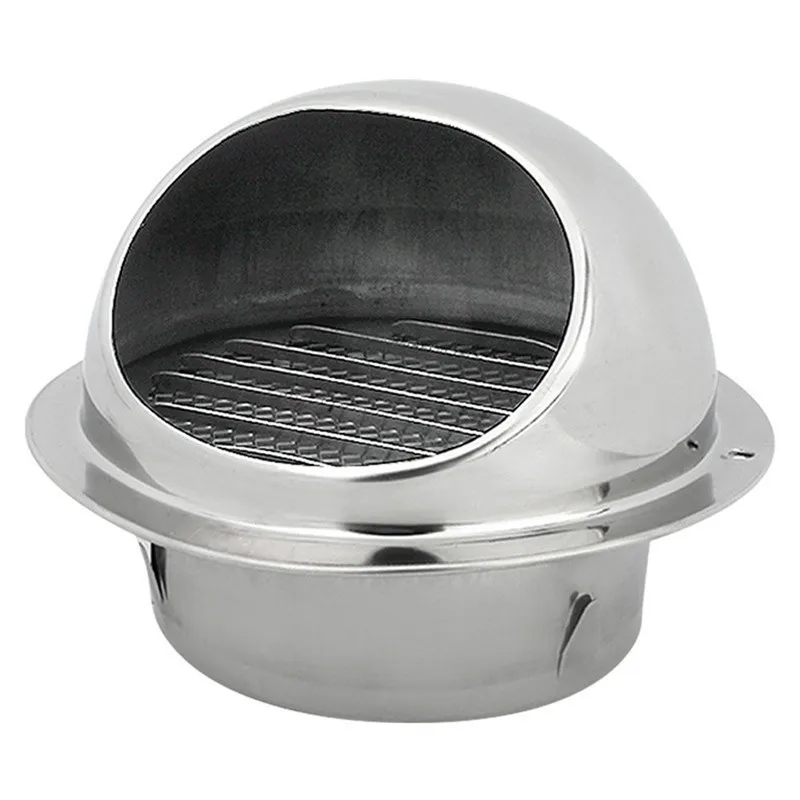 Stainless Steel Wall Ceiling Air Vent Ducting Ventilation Exhaust Grille Cover Outlet Heating Cooling & Vents Cap Waterproof afbeelding