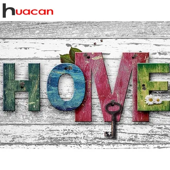 

Huacan DIY Diamond Painting Home Letter Cross Stitch Diamond Mosaic Layout Diamond Embroidery Cartoon Full Square Round Drill
