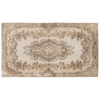 

Handmade Beige Vintage English English Area Rug 112x203 Cm-3'8''X6'8''