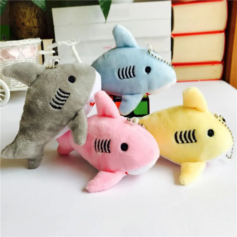 

12CM , Key Chain Stuffed Toy Doll , Kid 's Small Mini Toys Stuffed Animals Plush Pillow Gift Shark Plush Anime Plush PP Cotton
